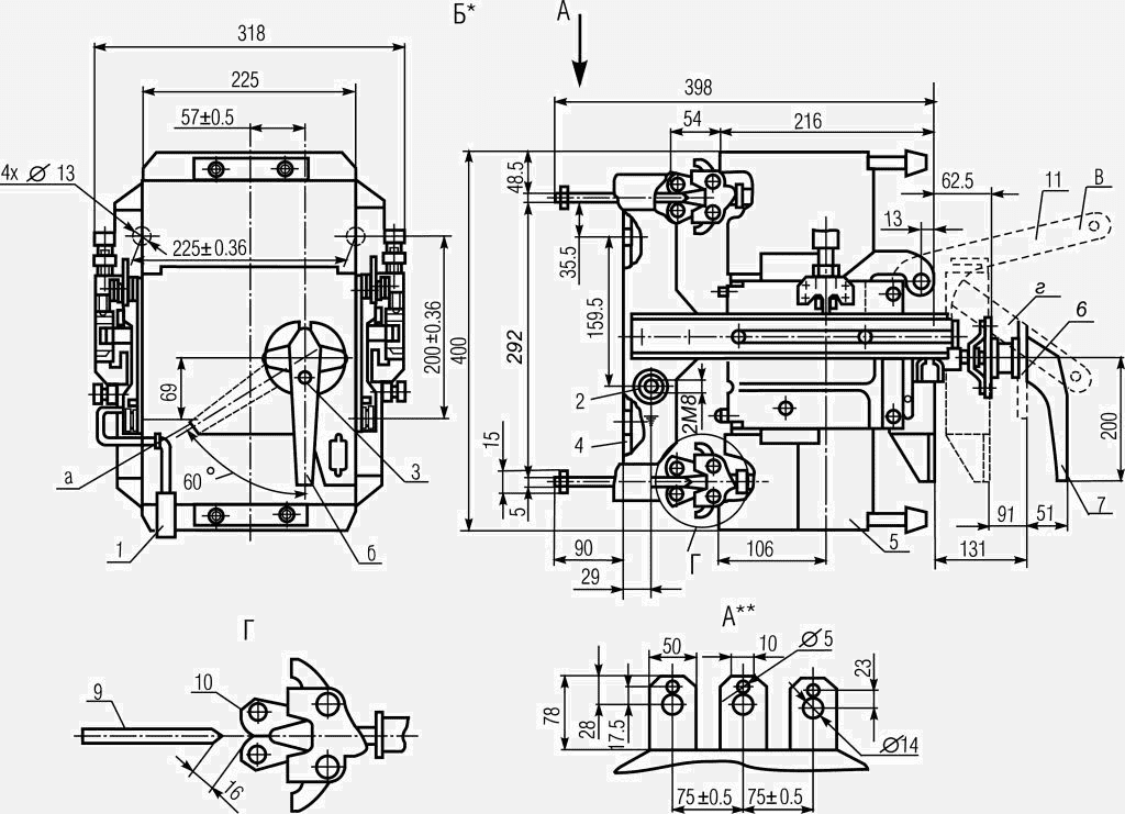 Выдвижное исполнение А3792